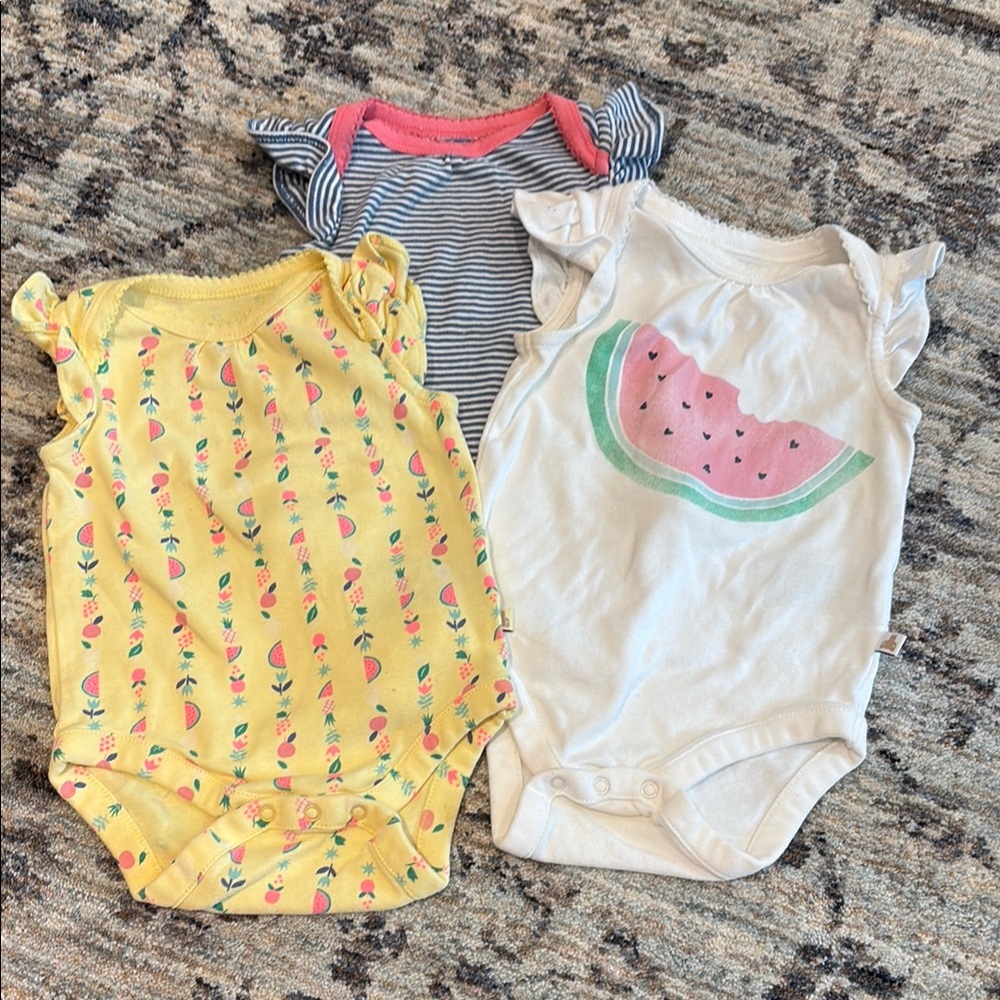 GAP BABY Watermelon and Stripes Kids One Piece Set
